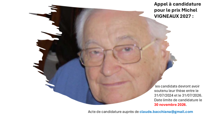 Le prix Michel VIGNEAUX 2027